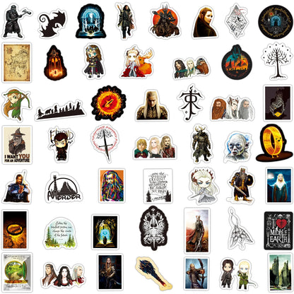 50pcs Hobbit Poster Graffiti Decoration Personalized DIY Luggage Guitar Mobile Phone Case Toy Sticker