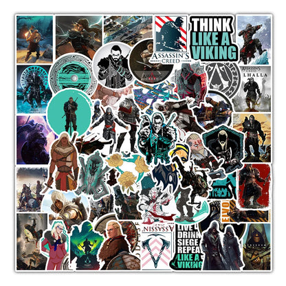 50PCS New Hot Character Shooting Game Graffiti Decoration Mobile Phone Notebook Waterproof Stickers