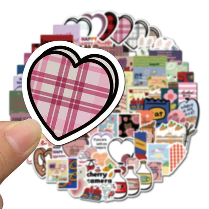 100PCS Cartoon Ins Wind Sweet Sandwich Graffiti Skateboard Notebook Graffiti Computer Luggage Waterproof Sticker