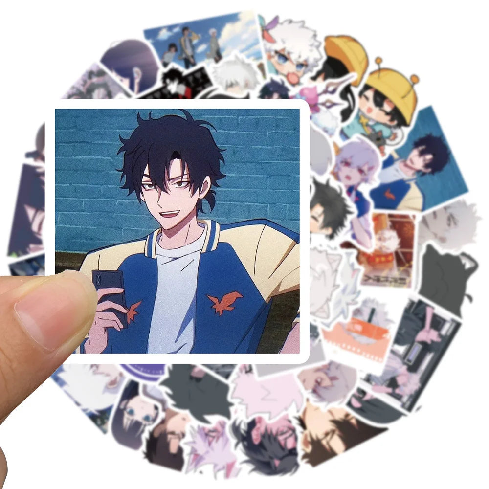 50PCS Cartoon Anime Manga Time Agent Stickers Luggage Notebook Water Cup Decoration Graffiti Sticker