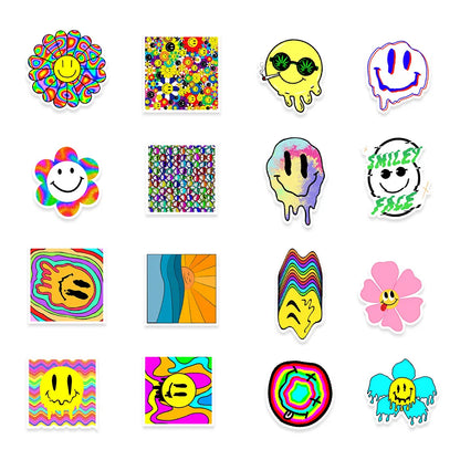 50PCS Smiley Personality Graffiti Sticker Computer Notebook Mobile Phone Water Cup Sticker Waterproof Sticker