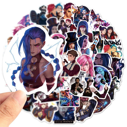 50PCS Movie Two Cities Graffiti Sticker Luggage Mobile Phone Case Laptop Waterproof Powder Arcane Sticker