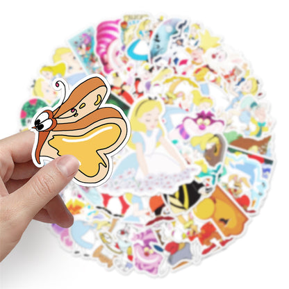 50PCS Princess Deconstruction Stickers - Feminist Fairy Tale Decals for Gender Role Mapping, Kingdom Hierarchy Studies & Crown Subversion Projects