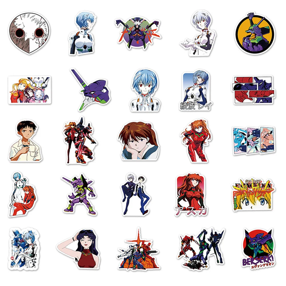 50PCS Riman New Century Gospel Soldier Graffiti Waterproof Sticker Suitcase Notebook HelmetRefrigeratorSkateboard