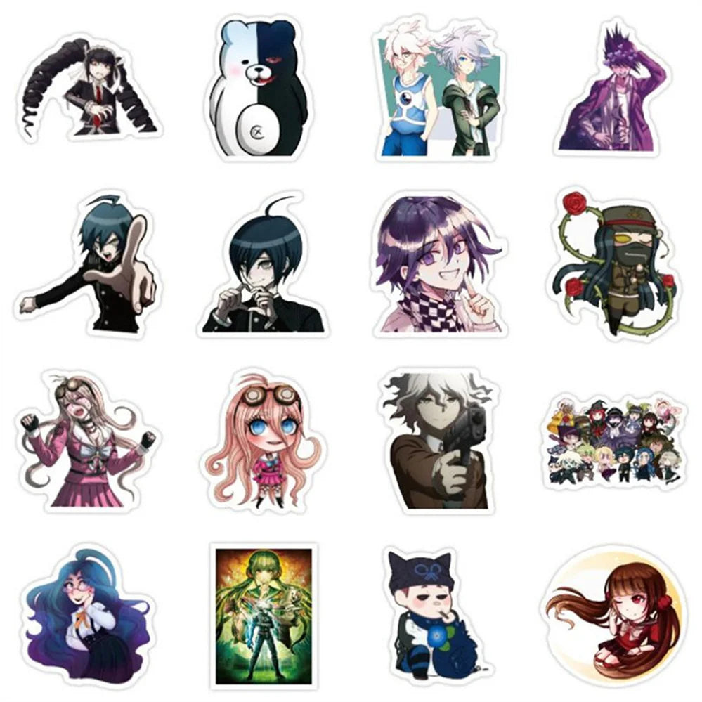 50PCS cartoon Japanese anime game character decorative style graffiti stickers, personalized, fashionable and creative DIY exquisite decorative decal cups, helmets, skateboard popular sticker toys