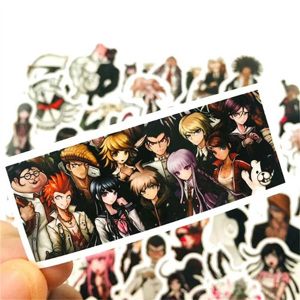 50PCS Cartoon Japanese Anime Character Diary Book Graffiti Mobile Phone Case Decoration Waterproof Sticker Toy
