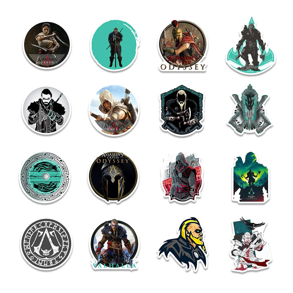 50PCS New Hot Character Shooting Game Graffiti Decoration Mobile Phone Notebook Waterproof Stickers