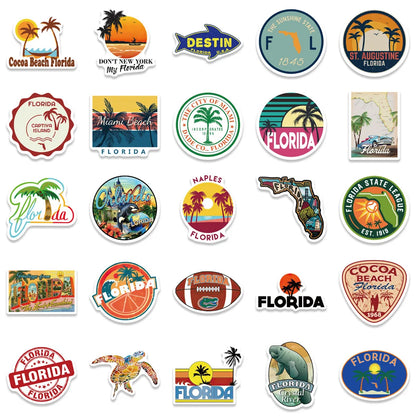 50PCS Classic Logo Personality Graffiti Laptop Guitar Motorcycle Luggage Skateboard Bike Waterproof Sticker