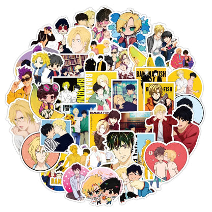 50PCS Cartoon Anime Horror Killing Personality Graffiti Sticker Waterproof Luggage Notebook Water Cup Sticker