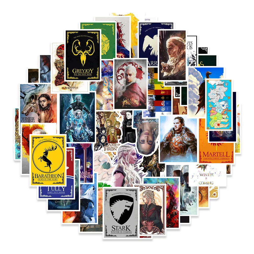 50PCS Personalized Cartoon Graffiti Waterproof Sticker Suitcase Notebook Refrigerator Skateboard Water Cup Helmet