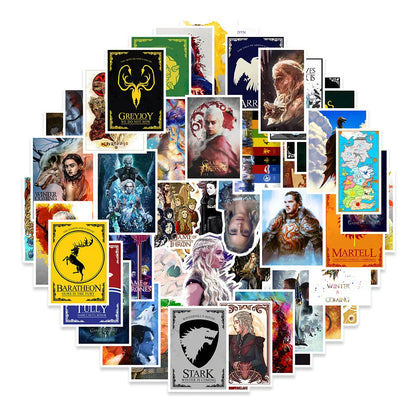 50PCS Personalized Cartoon Graffiti Waterproof Sticker Suitcase Notebook Refrigerator Skateboard Water Cup Helmet
