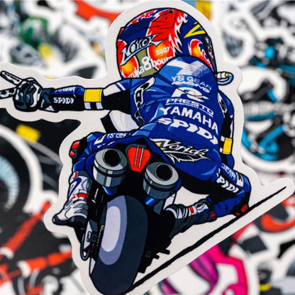 50PCS   creativepersonality motorcycle sticker luggage trolley guitar cartoon sticker toy