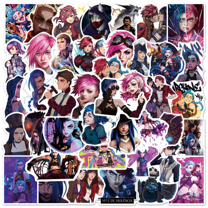 50PCS Movie Two Cities Graffiti Sticker Luggage Mobile Phone Case Laptop Waterproof Powder Arcane Sticker