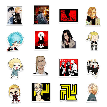 50PCS cartoon and anime Tokyo Revengers graffiti stickers, personalized decorative skateboard suitcases, mobile phones, laptops, waterproof stickers, toys