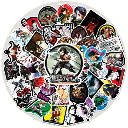 50PCS Katto Japanese giant anime character decorative style graffiti stickers, personalized, fashionable and creative trend DIY exquisite decorative decal cups, helmets, skateboard popular sticker toys