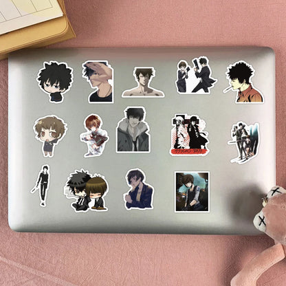 50PCS New Japanese Anime Psychographer Graffiti Stickers Car Trunk Water Cup Refrigerator Sticker