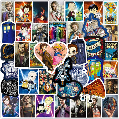 50PCS Film Theme Dr. Mystery Graffiti Waterproof Sticker Suitcase Notebook Refrigerator Skateboard Stationery Box