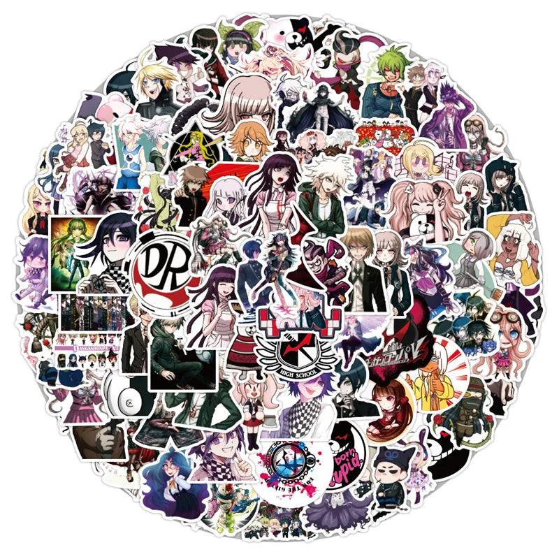 50PCS new projectile breaking theory anime graffiti stickers mobile phone skateboard luggage notebook water cup stickers