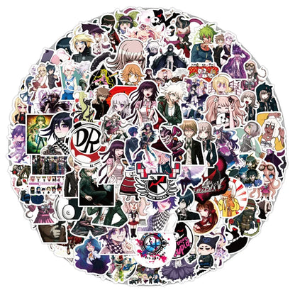50PCS new projectile breaking theory anime graffiti stickers mobile phone skateboard luggage notebook water cup stickers