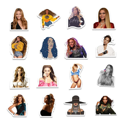 50PCS New American Drama Character Beyoncé Graffiti Decoration Car Computer Water Cup  Luggage Trunk Waterproof Sticker