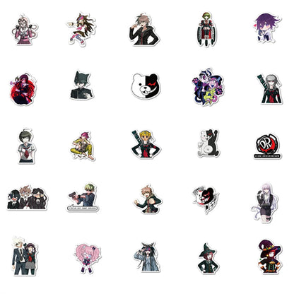 50PCS Cartoon Cute Anime Diary Graffiti Mobile Phone Shell Skateboard Decoration Waterproof Stickers
