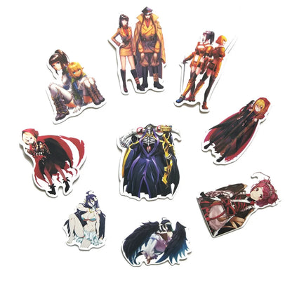 50PCS Riman Overlord King of The Dead Cartoon Graffiti Waterproof Sticker Luggage Compartment Skate board Car Helmet