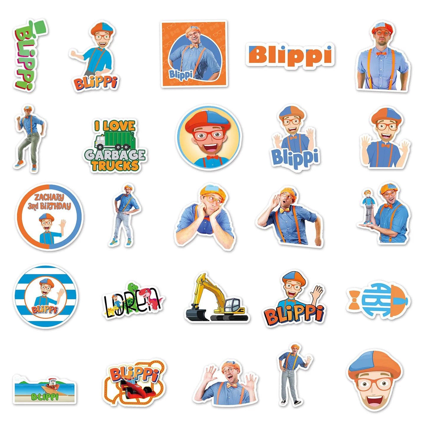 50PCS   Education Graffiti Waterproof Sticker Suitcase Notebook Stationery Box WaterCup
