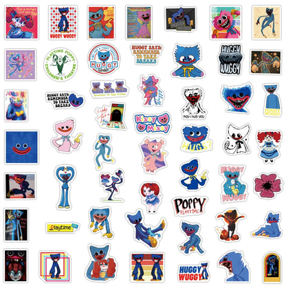 50PCS Art Illustration Pop Creative Cartoon Poppy Playtime Series Decorative Style Doodle Stickers Personalised Fashion Creative DIY Exquisite Decorative Decals Suitable For Mugs, Helmets, Skateboards Pop Stickers Toys
