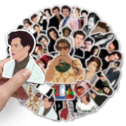 50PCS Curly Harry Personalized Graffiti Waterproof Sticker Suitcase Notebook Refrigerator Stationery Box WaterCup