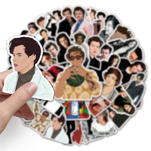 50PCS Curly Harry Personalized Graffiti Waterproof Sticker Suitcase Notebook Refrigerator Stationery Box WaterCup