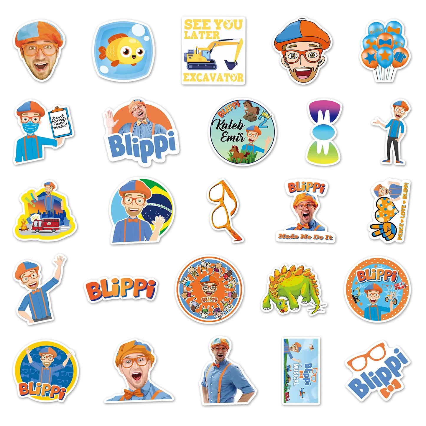 50PCS   Education Graffiti Waterproof Sticker Suitcase Notebook Stationery Box WaterCup