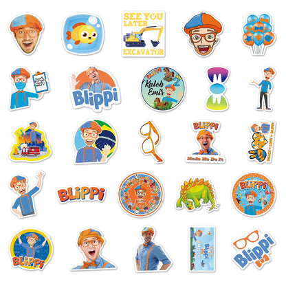 50PCS   Education Graffiti Waterproof Sticker Suitcase Notebook Stationery Box WaterCup