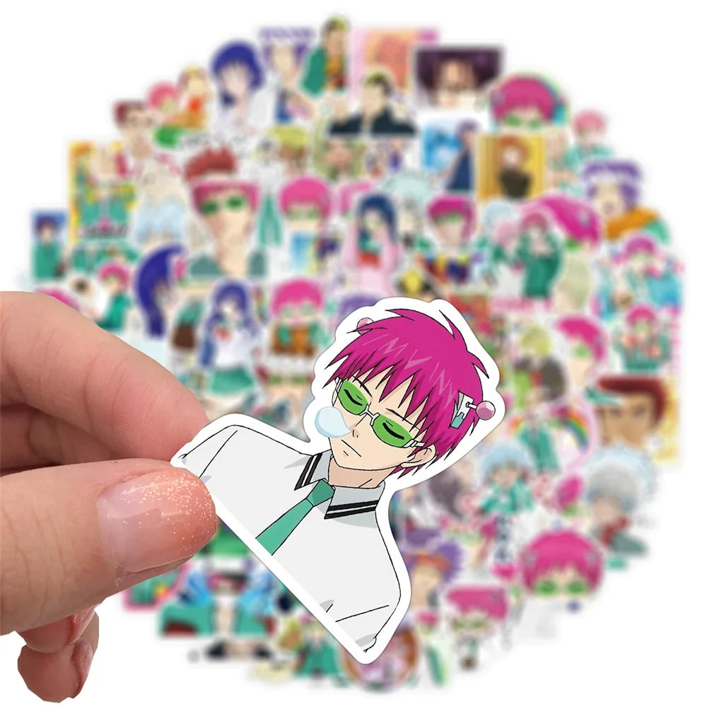 50PCS cartoon Japanese manga Kiki Namio character series decorative style graffiti stickers, personalized, fashionable and creative DIY beautiful decorative decals suitable for cups, helmets, skateboards and popular sticker toys