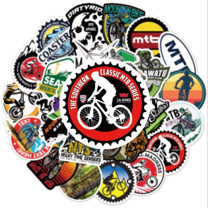 50PCS Mountain Bike Graffiti Sticker Luggage Laptop Scooter Guitar Decoration Toy Wholesale