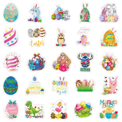 55PCS Cartoon Easter Sticker Luggage Computer Mobile Phone Case Helmet Refrigerator Skateboard Guitar