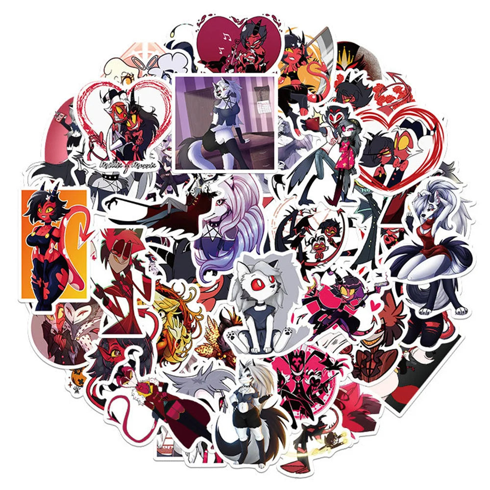 50PCS Animation Extreme Evil Boss Graffiti Waterproof Sticker Suitcase Notebook Refrigerator Skateboard Water Cup