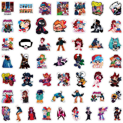 50PCS Game Friday Night Funk Graffiti Stickers Waterproof Removable Car Luggage Trolley Case Stickers