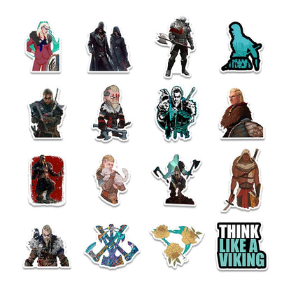 50PCS New Hot Character Shooting Game Graffiti Decoration Mobile Phone Notebook Waterproof Stickers