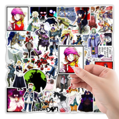 50Pcs Log Horizon Cartoon Anime Graffiti Stickers Kids Trolley Diy Skateboard Laptop Helmet Luggage Phone Case