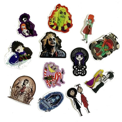 50PCS cartoon animation horror monster series character graffiti stickers, personalized DIY laptop phone cases, handbooks, car refrigerator waterproof decorative stickers, toys