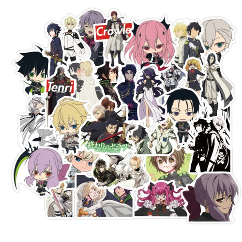 50PCS cartoon post-apocalyptic six-winged Angel Japanese anime graffiti stickers, personalized DIY luggage, luggage guitar, car decoration sticker toys