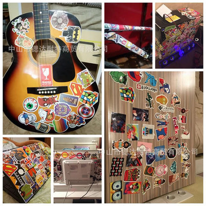 50PCSIns Net Celebrity Gesture Graffiti Stickers Trolley Refrigerator Guitar Scooter Computer Stickers
