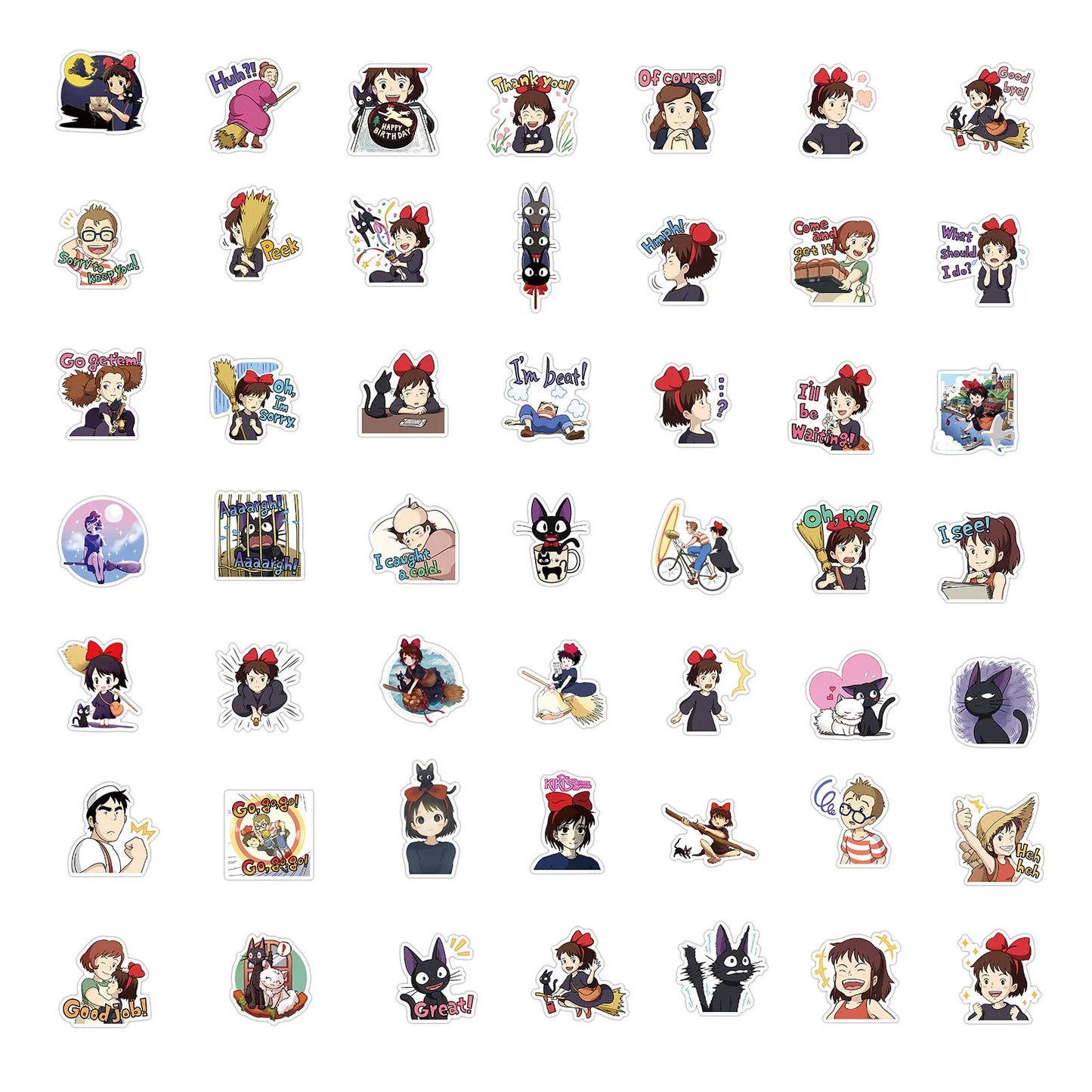 50PCS Riman Witch House Emergency Suitcase Notebook Mobile Phone Skateboard Children's Graffiti WaterproofSticker