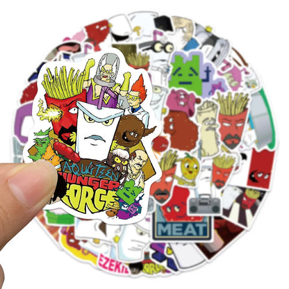 50PCS cartoon drink cups, adventure decorative style graffiti stickers, personalized, fashionable and creative trend DIY exquisite decorative decal cups, helmets, skateboard popular sticker toys