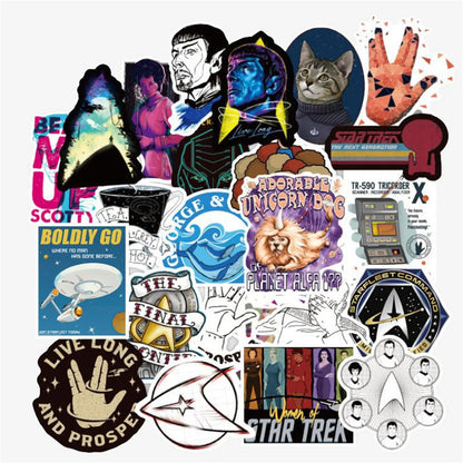 50PCS Cartoon Creative Character Suitcase Graffiti Phone Case Water Cup Decoration Waterproof Sticker Toy