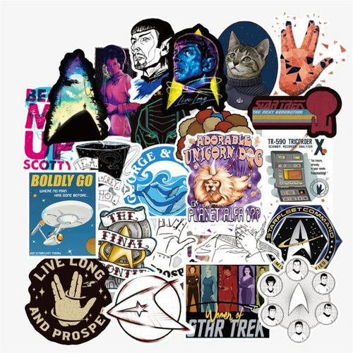 50PCS Cartoon Creative Character Suitcase Graffiti Phone Case Water Cup Decoration Waterproof Sticker Toy