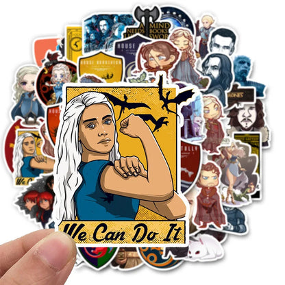 50 pieces of American TV series copyright and controversy graffiti stickers, personalized decoration luggage, laptops, guitars, bicycles, skateboards, gift stickers, toys