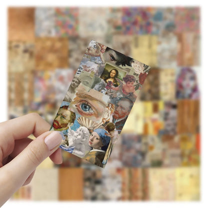 54PCS Retro Art Aesthetic Pattern Sticker Decal Laptop Skateboard Suitcase Gift Toy Waterproof Sticker