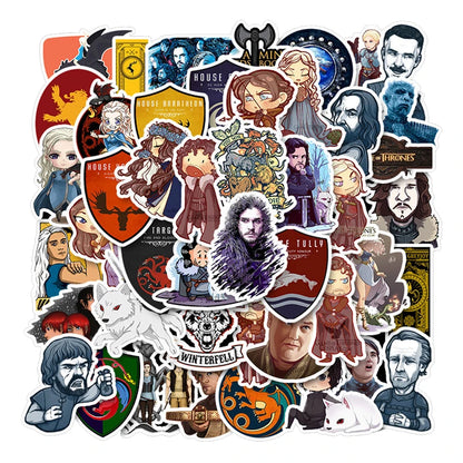 50 pieces of American TV series copyright and controversy graffiti stickers, personalized decoration luggage, laptops, guitars, bicycles, skateboards, gift stickers, toys