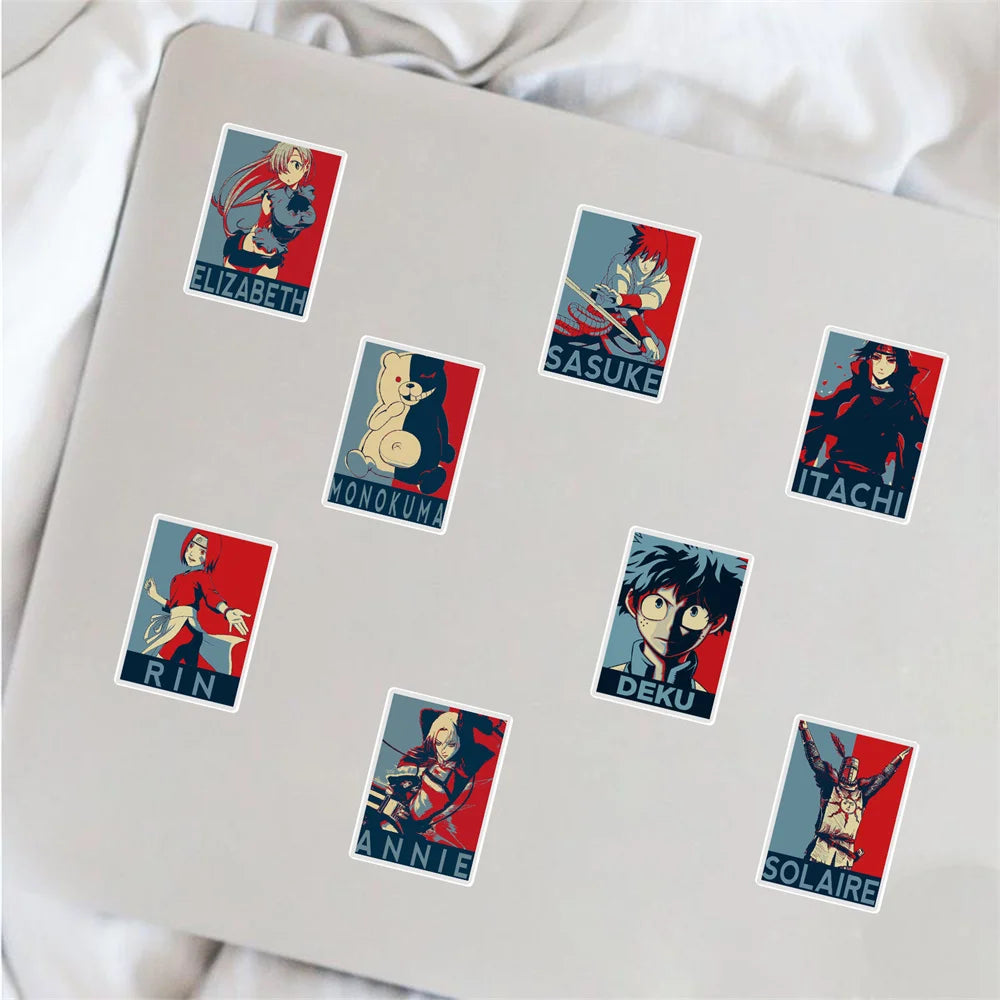 50PCS/Anime Character Collection Graffiti Laptop Guitar Motorcycle Luggage Skateboard Bike Waterproof Sticker